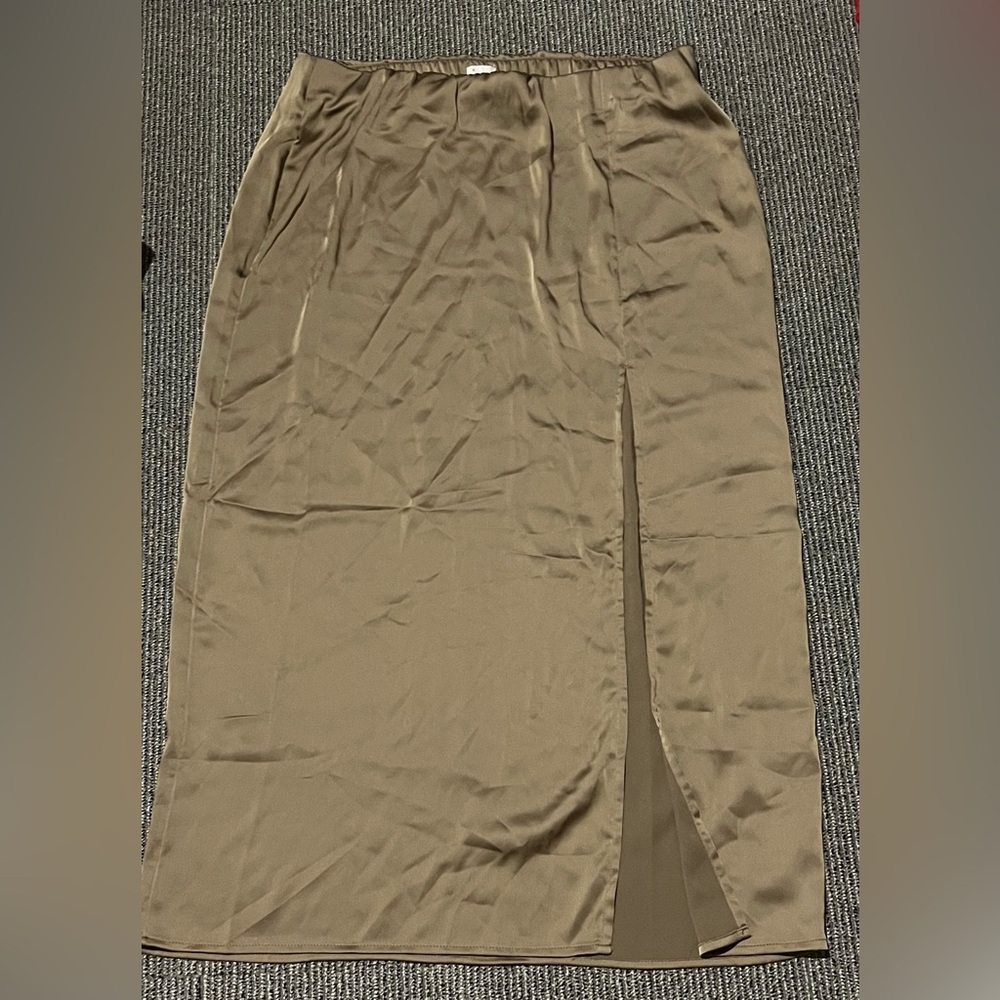 Long silky feeling skirt